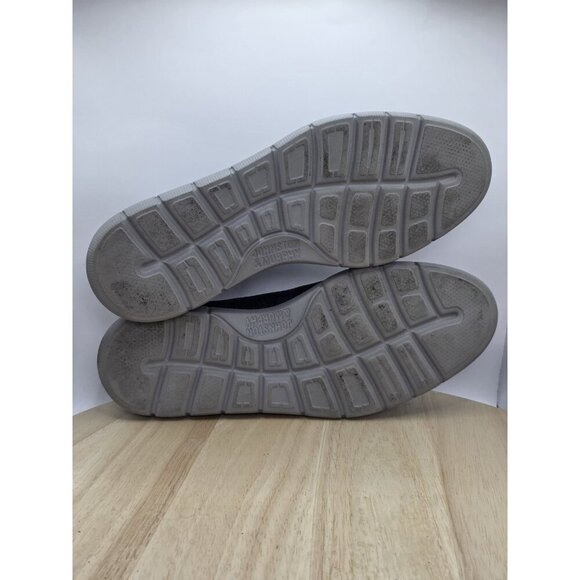 johnson and murphy charcoal Blue Lug Knit Wingtip mens shoes 8.5M Slip On - Picture 7 of 8